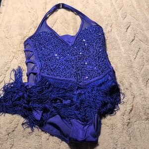 Weissman Blue sparkling Dance Costume